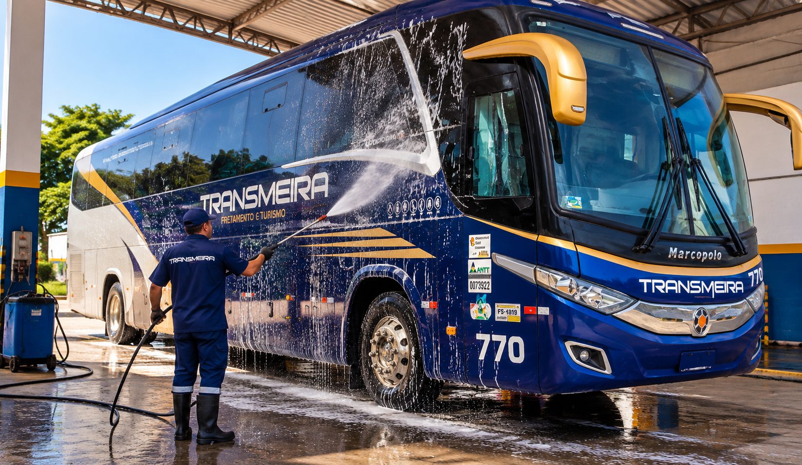 Estrutura de apoio à limpeza e higienização